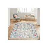 Rovigo Dijital Baskı Yıkanabilir Kaymaz Taban Salon Halısı RVG1050, Gri, 160 x 120