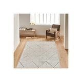 Rovigo Dijital Baskı Yıkanabilir Kaymaz Taban Salon Halısı RVG1051, Gri, 120 x 180