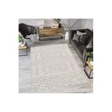 Rovigo Dijital Baskı Yıkanabilir Kaymaz Taban Salon Halısı RVG1054, Bej, 100 x 300