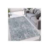 Rovigo Dijital Baskı Yıkanabilir Kaymaz Taban Salon Halısı RVG1057, Gri, 160 x 300
