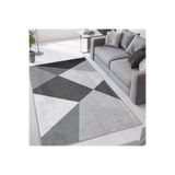 Rovigo Dijital Baskı Yıkanabilir Kaymaz Taban Salon Halısı RVG1061, Gri, 80 x 300
