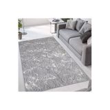 Rovigo Dijital Baskı Yıkanabilir Kaymaz Taban Salon Halısı RVG1064, Gri, 100 x 150