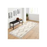 Rovigo Dijital Baskı Yıkanabilir Kaymaz Taban Salon Halısı RVG1071, Bej, 160 x 120