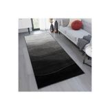 Rovigo Dijital Baskı Yıkanabilir Kaymaz Taban Salon Halısı RVG1072, Siyah, 120 x 180