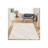 Rovigo Dijital Baskı Yıkanabilir Kaymaz Taban Salon Halısı RVG1075, Bej, 120 x 180