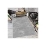 Rovigo Dijital Baskı Yıkanabilir Kaymaz Taban Salon Halısı RVG1083, Gri, 100 x 300