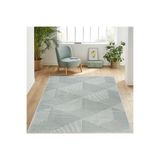 Rovigo Dijital Baskı Yıkanabilir Kaymaz Taban Salon Halısı RVG1085, Yeşil, 160 x 300