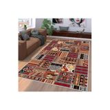Rovigo Dijital Baskı Yıkanabilir Kaymaz Taban Salon Halısı RVG1092, Kahve, 160 x 300
