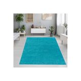 Rovigo Dijital Baskı Yıkanabilir Kaymaz Taban Salon Halısı RVG1097, Mavi, 120 x 180