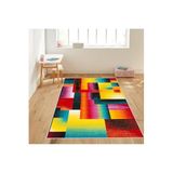 Rovigo Dijital Baskı Yıkanabilir Kaymaz Taban Salon Halısı RVG1099, Kırmızı, 180 x 250