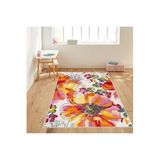 Rovigo Dijital Baskı Yıkanabilir Kaymaz Taban Salon Halısı RVG1100, Kırmızı, 160 x 120