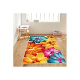 Rovigo Dijital Baskı Yıkanabilir Kaymaz Taban Salon Halısı RVG1101, Kırmızı, 120 x 180