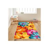 Rovigo Dijital Baskı Yıkanabilir Kaymaz Taban Salon Halısı RVG1101, Kırmızı, 180 x 300