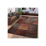 Rovigo Dijital Baskı Yıkanabilir Kaymaz Taban Salon Halısı RVG1103, Kahve, 160 x 230