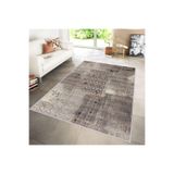 Rovigo Dijital Baskı Yıkanabilir Kaymaz Taban Salon Halısı RVG1106, Kahve, 180 x 300