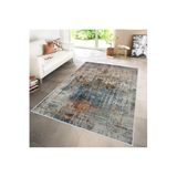 Rovigo Dijital Baskı Yıkanabilir Kaymaz Taban Salon Halısı RVG1111, Gri, 100 x 300