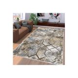 Rovigo Dijital Baskı Yıkanabilir Kaymaz Taban Salon Halısı RVG1118, Bej, 180 x 300