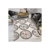 Rovigo Dijital Baskı Yıkanabilir Kaymaz Taban Salon Halısı RVG1126, Bej, 50 x 80