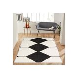 Rovigo Dijital Baskı Yıkanabilir Kaymaz Taban Salon Halısı RVG1127, Bej, 80 x 200