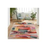 Rovigo Dijital Baskı Yıkanabilir Kaymaz Taban Salon Halısı RVG1128, Pembe, 180 x 250