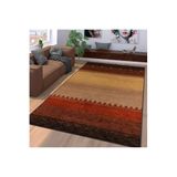 Rovigo Dijital Baskı Yıkanabilir Kaymaz Taban Salon Halısı RVG1130, Kahve, 80 x 200