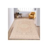 Rovigo Dijital Baskı Yıkanabilir Kaymaz Taban Salon Halısı RVG1143, Bej, 180 x 300