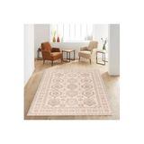 Rovigo Dijital Baskı Yıkanabilir Kaymaz Taban Salon Halısı RVG1144, Bej, 120 x 180