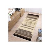 Rovigo Dijital Baskı Yıkanabilir Kaymaz Taban Salon Halısı RVG1145, Kahve, 180 x 300