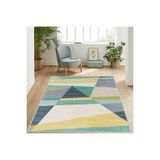 Rovigo Dijital Baskı Yıkanabilir Kaymaz Taban Salon Halısı RVG1146, Yeşil, 120 x 180