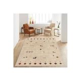 Rovigo Dijital Baskı Yıkanabilir Kaymaz Taban Salon Halısı RVG1148, Bej, 180 x 300