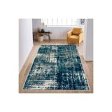 Rovigo Dijital Baskı Yıkanabilir Kaymaz Taban Salon Halısı RVG1160, Mavi, 180 x 300