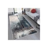 Rovigo Dijital Baskı Yıkanabilir Kaymaz Taban Salon Halısı RVG1166, Gri, 180 x 250