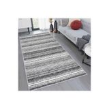 Rovigo Dijital Baskı Yıkanabilir Kaymaz Taban Salon Halısı RVG1170, Gri, 180 x 250