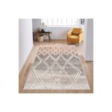 Rovigo Dijital Baskı Yıkanabilir Kaymaz Taban Salon Halısı RVG1179, Pembe, 120 x 180