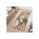 Rovigo Dijital Baskı Yıkanabilir Kaymaz Taban Salon Halısı RVG1185, Kahve, 120 x 180