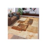 Rovigo Dijital Baskı Yıkanabilir Kaymaz Taban Salon Halısı RVG1195, Kahve, 120 x 180