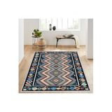 Rovigo Dijital Baskı Yıkanabilir Kaymaz Taban Salon Halısı RVG1198, Siyah, 100 x 150
