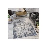 Rovigo Dijital Baskı Yıkanabilir Kaymaz Taban Salon Halısı RVG1199, Gri, 80 x 150
