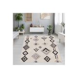 Rovigo Dijital Baskı Yıkanabilir Kaymaz Taban Salon Halısı RVG1202, Bej, 180 x 300