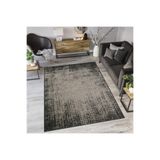 Rovigo Dijital Baskı Yıkanabilir Kaymaz Taban Salon Halısı RVG1211, Gri, 180 x 250