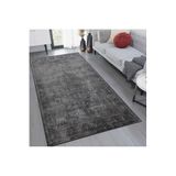 Rovigo Dijital Baskı Yıkanabilir Kaymaz Taban Salon Halısı RVG1221, Gri, 160 x 300