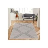 Rovigo Dijital Baskı Yıkanabilir Kaymaz Taban Salon Halısı RVG1224, Gri, 120 x 180