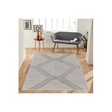Rovigo Dijital Baskı Yıkanabilir Kaymaz Taban Salon Halısı RVG1224, Gri, 180 x 250