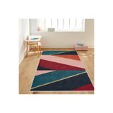 Rovigo Dijital Baskı Yıkanabilir Kaymaz Taban Salon Halısı RVG1227, Pembe, 180 x 250