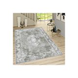 Rovigo Dijital Baskı Yıkanabilir Kaymaz Taban Salon Halısı RVG1228, Gri, 120 x 180