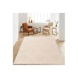 Rovigo Dijital Baskı Yıkanabilir Kaymaz Taban Salon Halısı RVG1236, Bej, 160 x 230