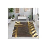 Rovigo Dijital Baskı Yıkanabilir Kaymaz Taban Salon Halısı RVG1244, Kahve, 160 x 300