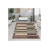 Rovigo Dijital Baskı Yıkanabilir Kaymaz Taban Salon Halısı RVG1246, Kahve, 80 x 200