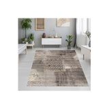 Rovigo Dijital Baskı Yıkanabilir Kaymaz Taban Salon Halısı RVG1249, Kahve, 120 x 180