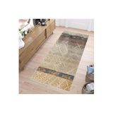 Rovigo Dijital Baskı Yıkanabilir Kaymaz Taban Salon Halısı RVG1250, Kahve, 120 x 180